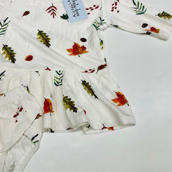 NWT Tickety-boo 6-9M Autumn Leaves Tunic Dress - Picture 4 of 6